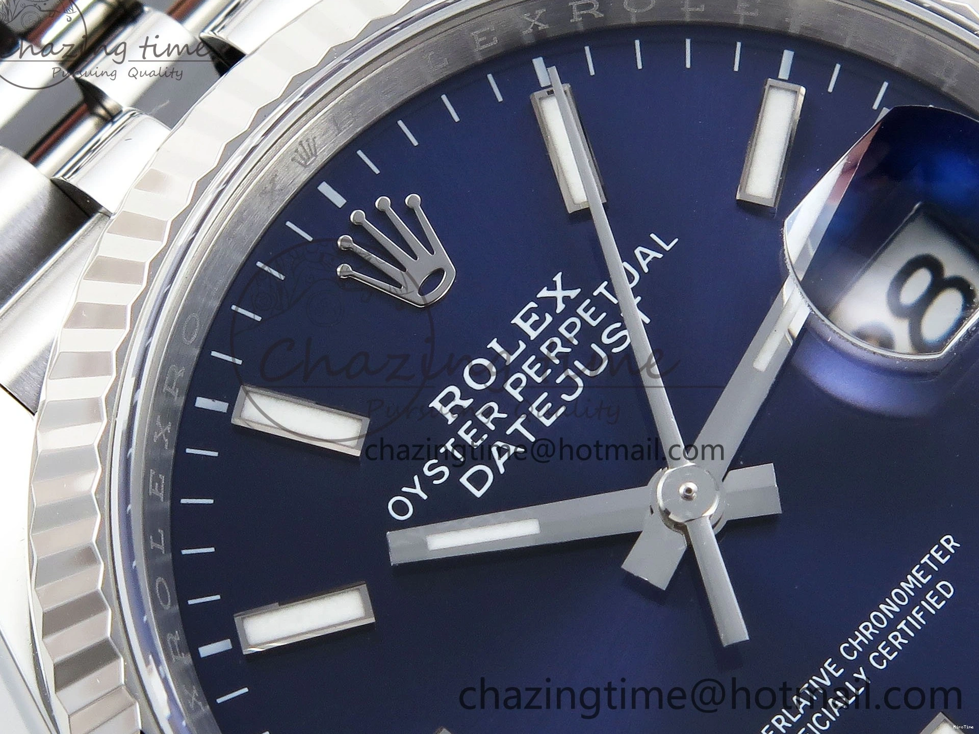 MiroTime 0419 Lightweight DateJust 36 126234 APF 1:1 Best Edition 904L Steel Blue Sitck Dial on SS Jubilee Bracelet VR 1582